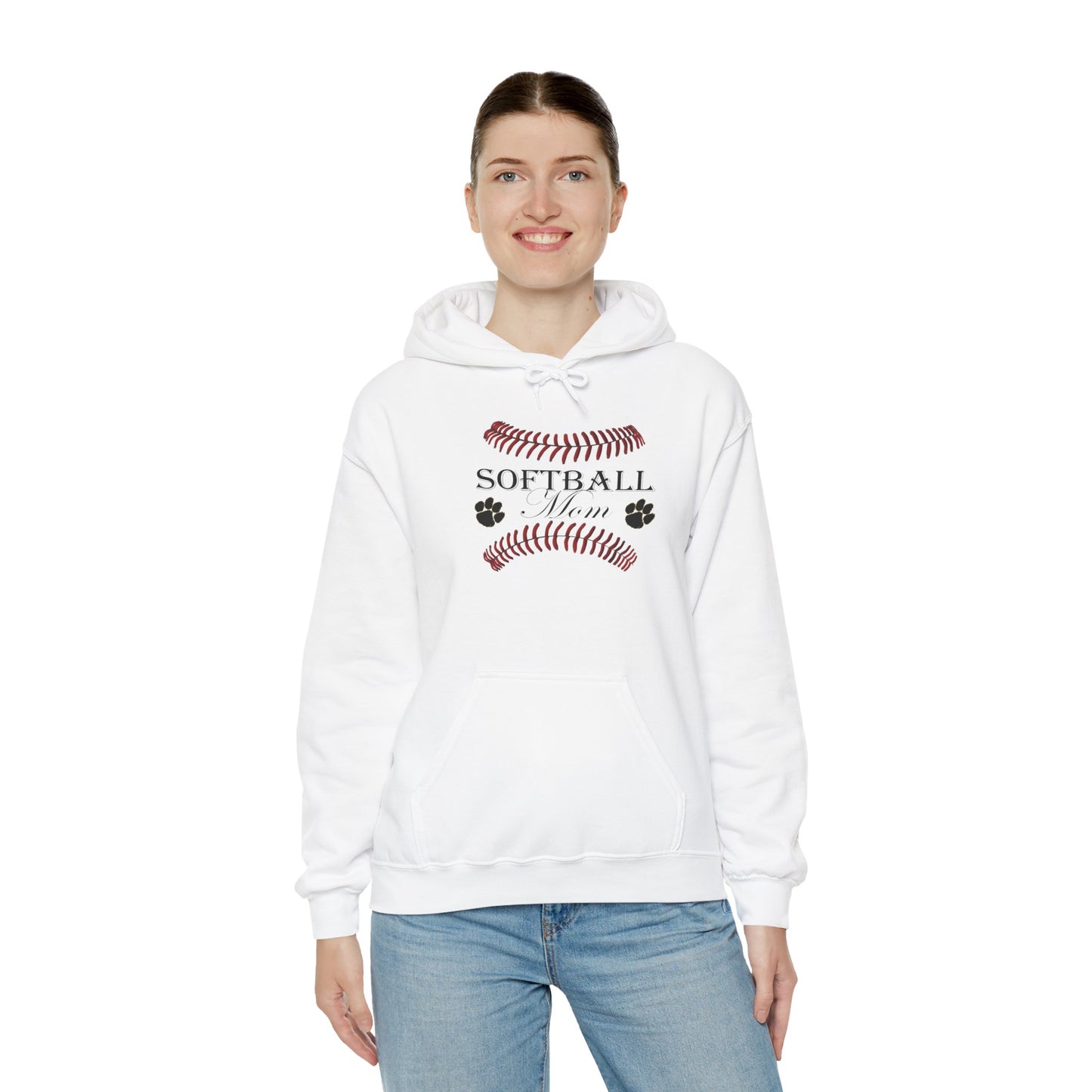 Softball Mom Unisex Heavy Blend™ Hooded Sweatshirt