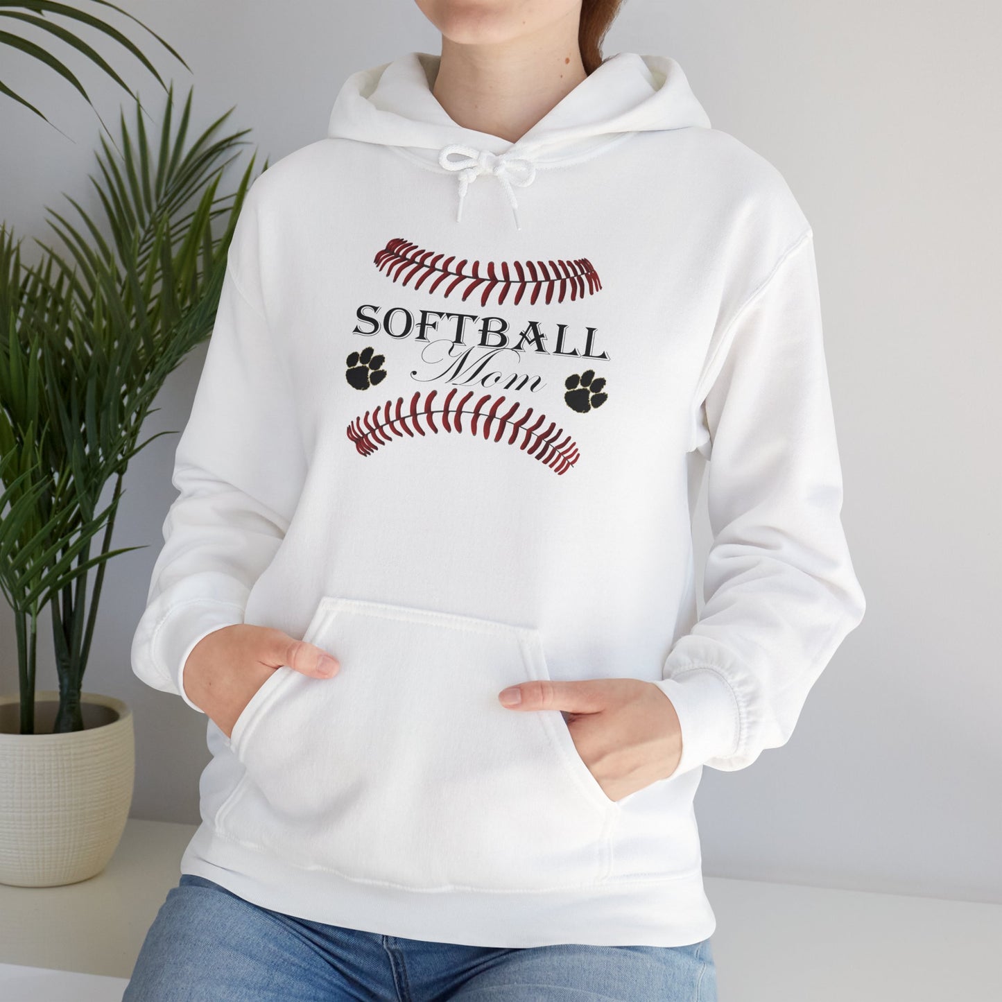 Softball Mom Unisex Heavy Blend™ Hooded Sweatshirt